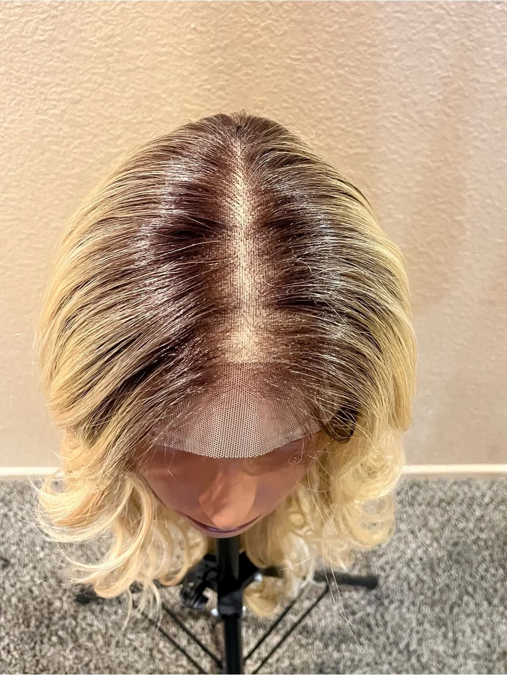 Blonde Long Wavy Lace Front Wig - Natural Blonde